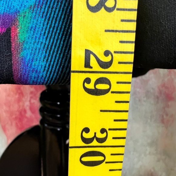 📌Worthington Eye-Catcher Exotic Print Rainbow  Color Jungle Zipper Skirt - Picture 7 of 16